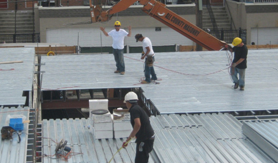 We offer commercial roofing as one of the many services we have